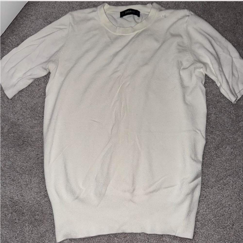 Zara Cream Knit Top